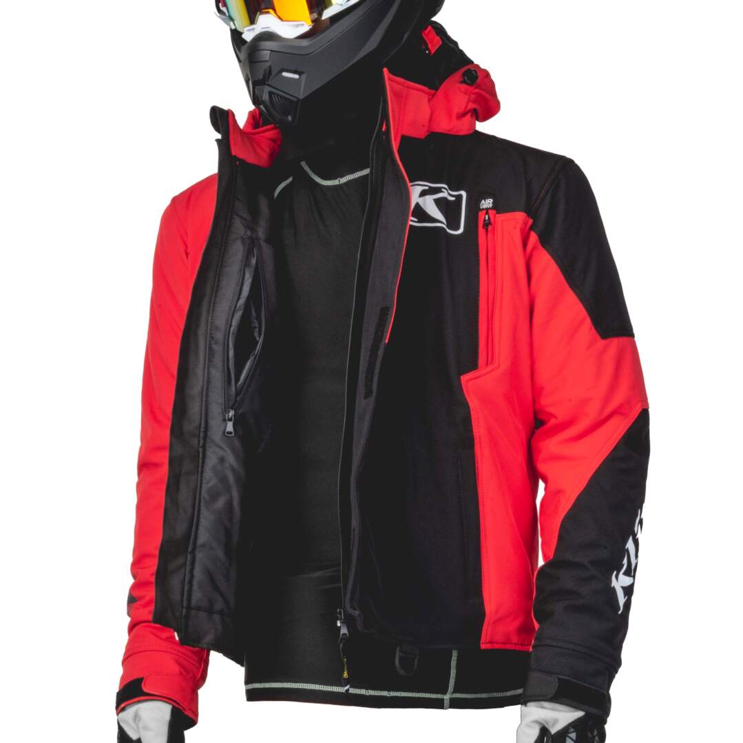 Куртка для снегохода KLIM KOMPOUND №1 black-red (текстиль) (XL)